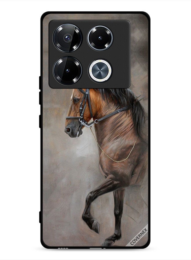 Covernex Infinix Note 40 Pro 5G Protective Case Cover Vintage Picture Of Horse - Image 1