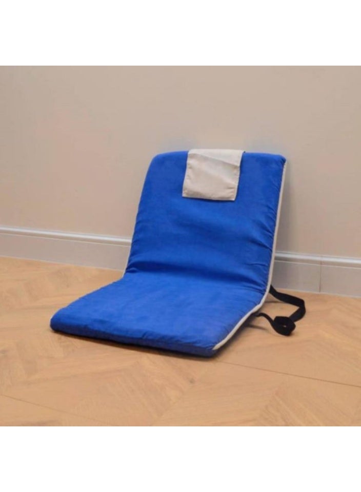 سمارت هوم كرسي ارضي عربي تقليدي قابل للطي مع مسند ظهر قابل للتعديل بالكامل، مناسب للرحلات والنزهات والتخييم والاستمتاع في الهواء الطلق، كرسي عربي محمول مريح وعالي الجودة - Image 1