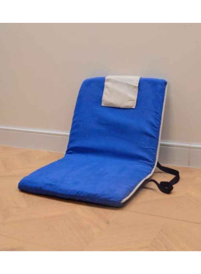 سمارت هوم كرسي ارضي عربي تقليدي قابل للطي مع مسند ظهر قابل للتعديل بالكامل، مناسب للرحلات والنزهات والتخييم والاستمتاع في الهواء الطلق، كرسي عربي محمول مريح وعالي الجودة - Image 3