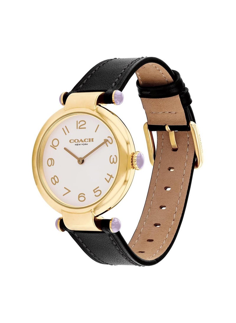 COACH - Women's Analog Round Leather Wrist Watch 14503998 - 34 mm - Image 1