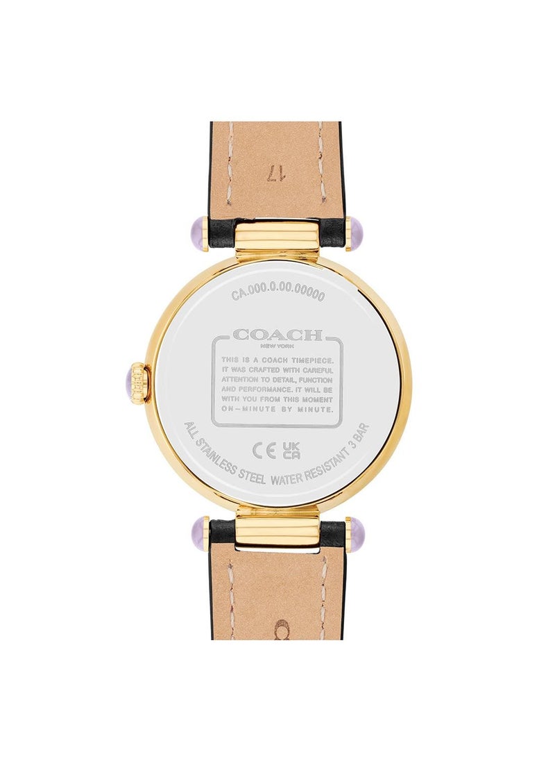 COACH - Women's Analog Round Leather Wrist Watch 14503998 - 34 mm - Image 1