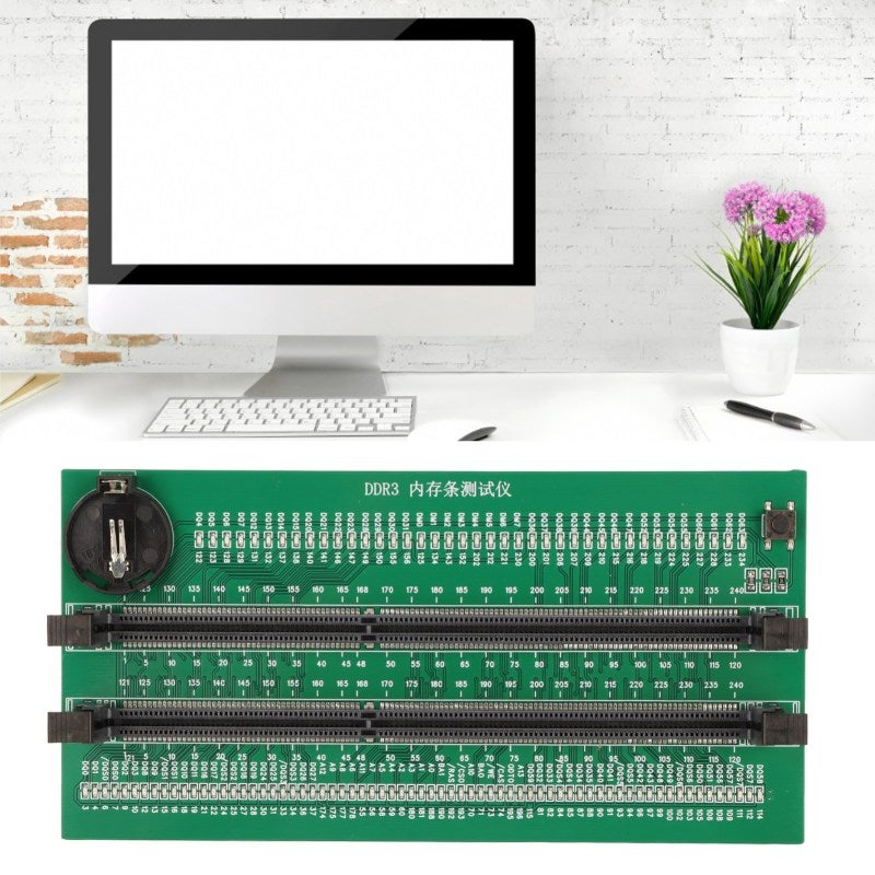 DDR3 Memory Tester PCB DDR3 Memory Test Card with 110 LED Indicators for Desktop Computer DDR3 Memory - Image 1