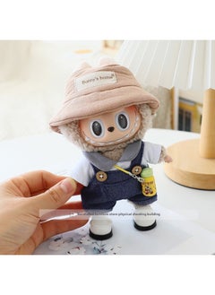 Generic 17cm Labubu Labubu Macron Vinyl Blind Box Pendant Clothes With Replacement Key Chain Doll Suit-Specifications:17cm Macaron Blind Box Clothes (excluding Baby)-Color:White Lace Leather Shoes  - Image 5