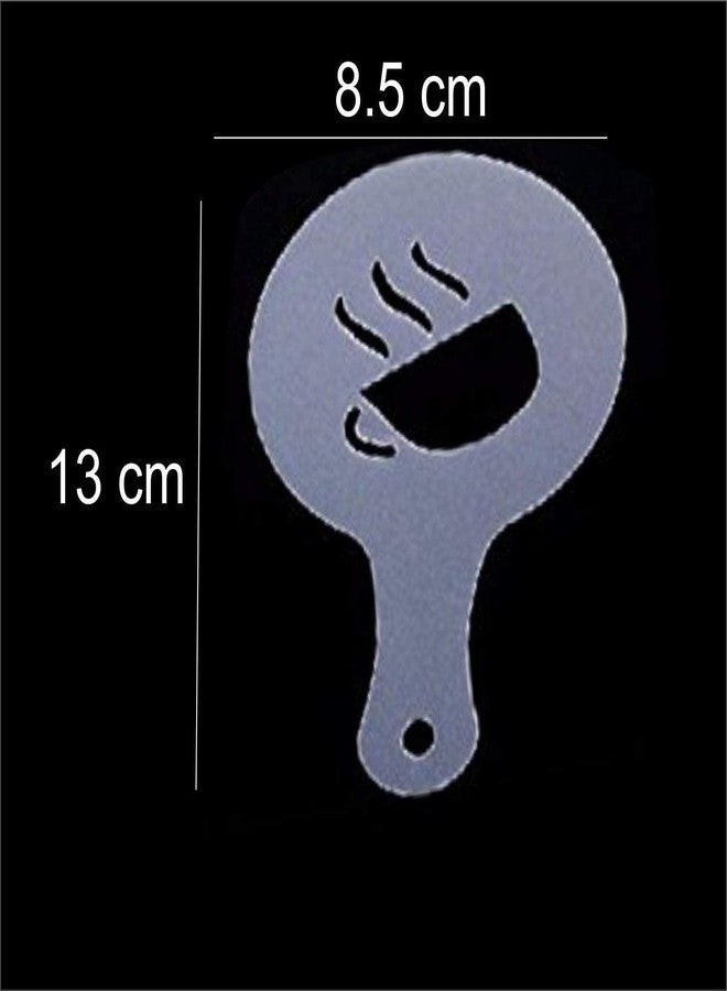 APURK Creative16pcs Coffee Stencils Frosted Transparent Coffee Decorating Template Art Stencils for Latte Cappuccino Coffee Transparent Art Stencils Coffee Various Themes - Image 4