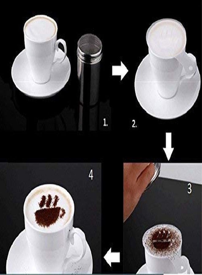 APURK Creative16pcs Coffee Stencils Frosted Transparent Coffee Decorating Template Art Stencils for Latte Cappuccino Coffee Transparent Art Stencils Coffee Various Themes - Image 5