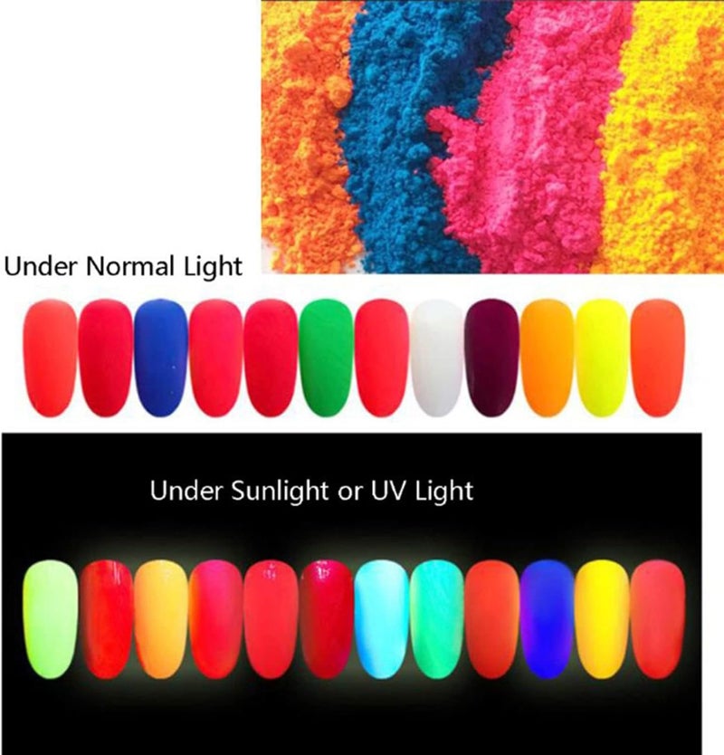 Multipurpose12 Colors Natural Pigment Powder Pigment Powder Fluorescent Powder - Image 4