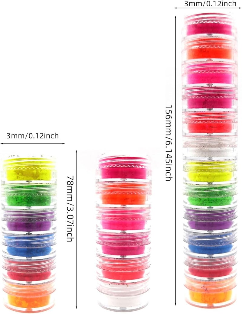 Multipurpose12 Colors Natural Pigment Powder Pigment Powder Fluorescent Powder - Image 3