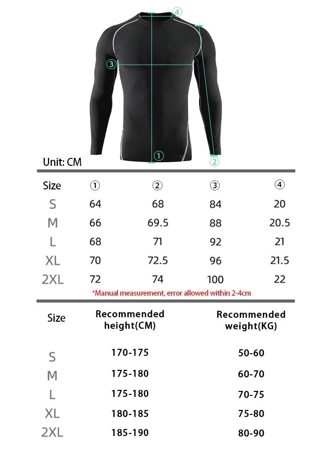 DAREU Men's Long Sleeve T-Shirts Quick Dry Breathable Sports Shirts for Running Workout Rash Guard XXL  - Image 4