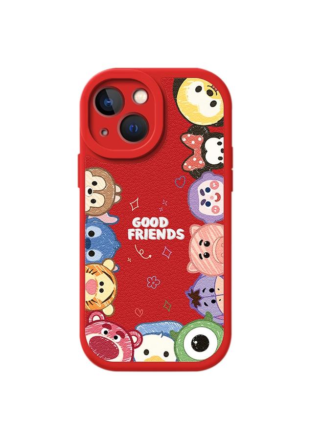 S-TOP Case For iPhone 13 Lamb Leather Texture New Year Design Full Coverage Phone Case - Image 1