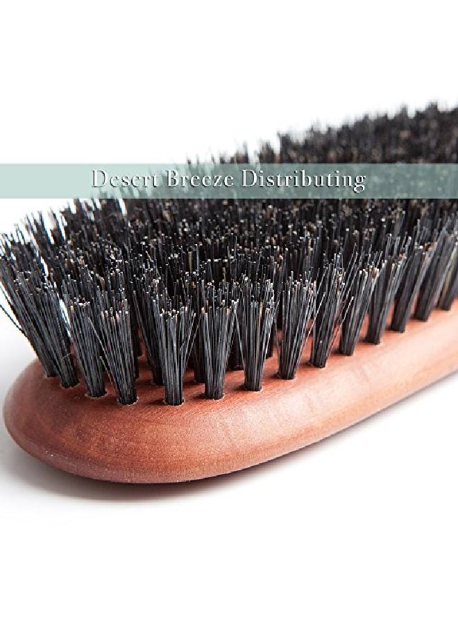 Desert Breeze Distributing Made In Germany, 100% Pure Wild Boar Bristle Hair Brush, Promote Healthy Scalp, Hair Growth, Natural Shine, Conditioning, Reduce Hair Loss, Best For Fine Or Thinning Hair, Pear Wood Handle, Women, Men - Image 4