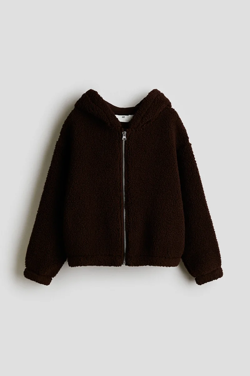 H&M Teddy zip-through hoodie