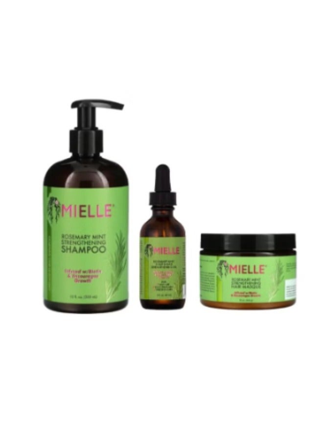 general Rosemary and mint set shampoo 355 ml and oil 59 ml Mask 340 ml