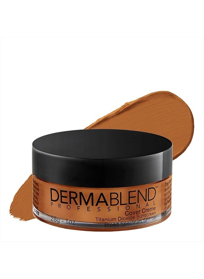 Dermablend Cover Creme High Coverage Foundation with SPF 30, 60N Café Brown, 1 Oz. - Image 1