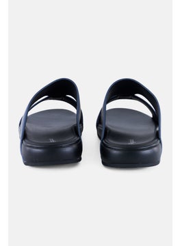 Algspar Men  2 Strap Slip On Arabic Sandals, Navy  - Image 3