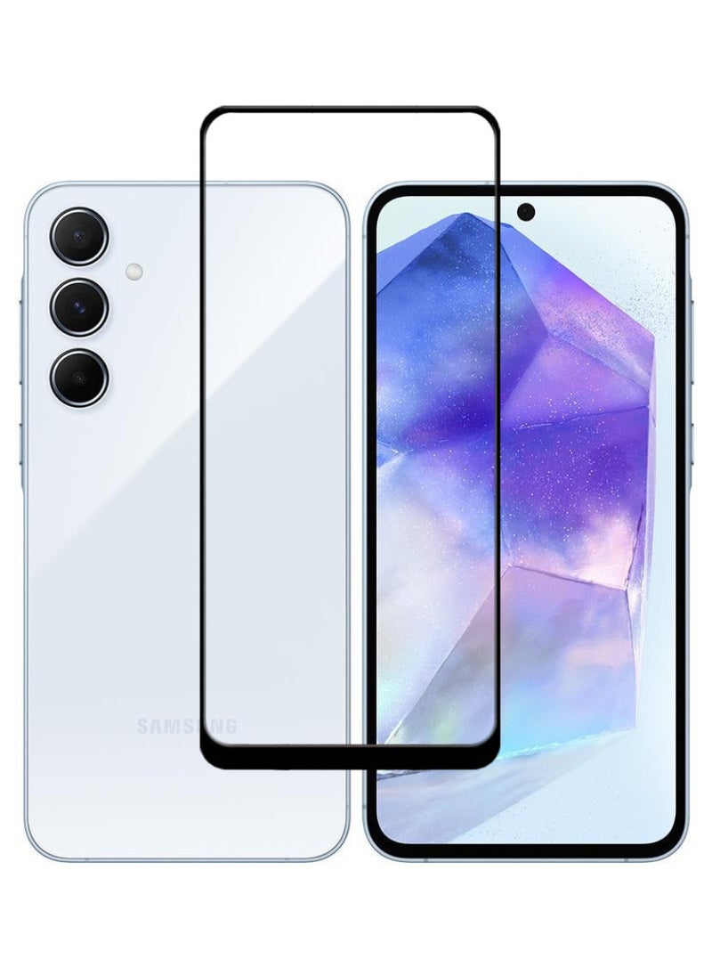 ACLIX Antistatic ESD Dustproof Premium Quality High Definition Tempered Glass Screen Protector Designed For Samsung Galaxy A55 - Image 1
