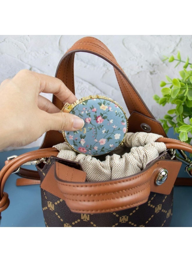 Compact Mirror, 4 Pack Retro Floral Makeup Compact 2-Sided Mirror with Floral Patterns Small Pocket Purse Mirrors Beauty Handheld Folding Portable Travel Mirror for Women Girls Lady - Image 3