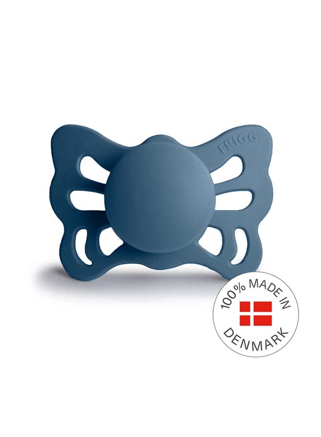 FRIGG Butterfly Anatomical Silicone Baby Pacifier 0-6M 1-Pack Ocean View - Size 1 - Image 3