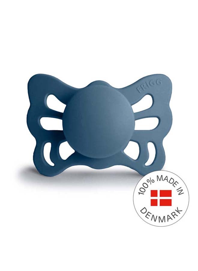 FRIGG Butterfly Anatomical Silicone Baby Pacifier 0-6M 1-Pack Ocean View - Size 1 - Image 3
