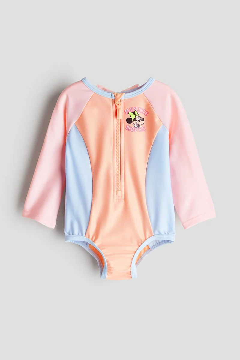 اتش اند ام طقم سباحة بأكمام طويلة