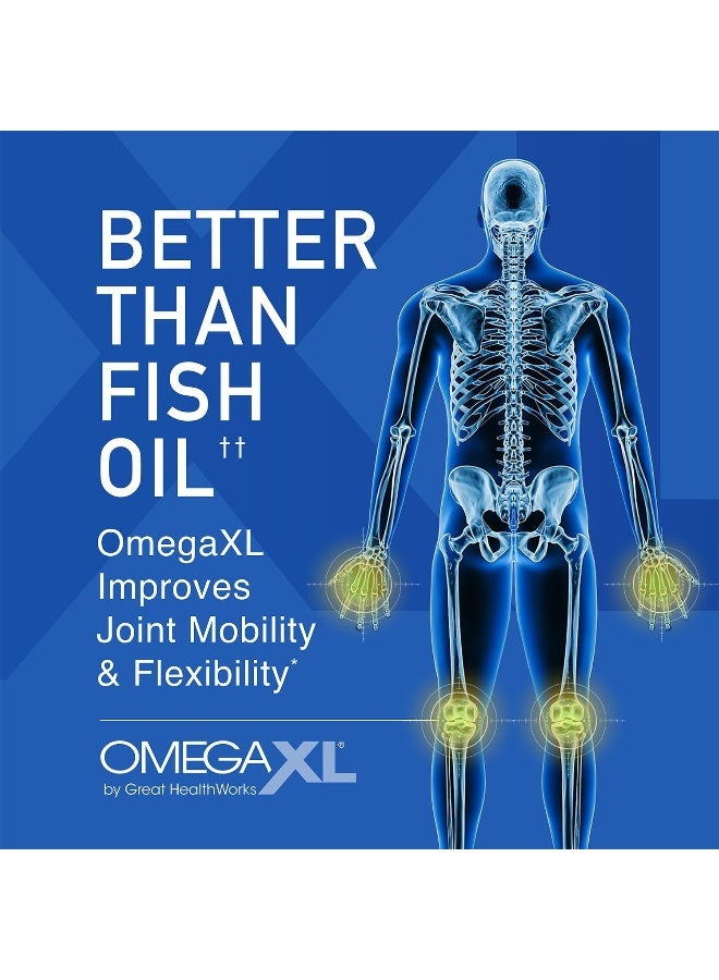 OmegaXL Omega Xl Green Lipped Mussel New Zealand, Omega 3 Natural Joint Pain Relief And Inflammation Supplement Capsule - 60 Capsules - Image 4