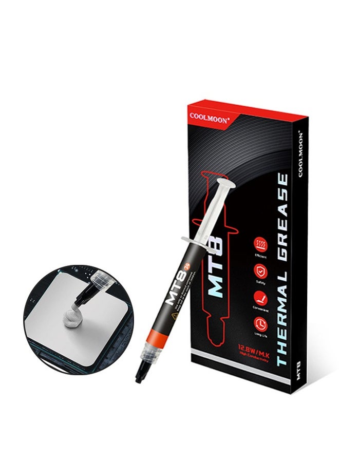 Generic High Viscosity Thermal Paste 4g 12.8W/mK Thermal Grease High Performance Thermal Compound - Nano Spherical Particles, 5 Years Long Lasting for Game Consoles, Computers, Overclocking, Extreme Temperatures (-50°C to 250°C)  - Image 1