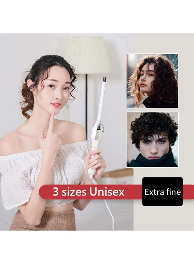 Professional Hair Curling Iron White/Black/Silver - Image 5