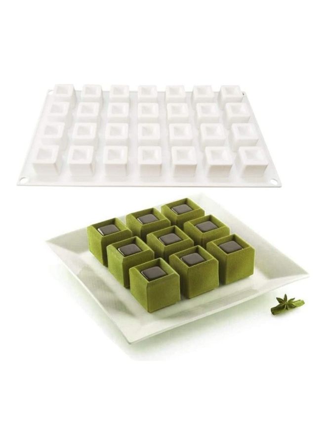 Loquat Silicone Chocolate Making Moulds White 295x175x25mm - Image 3
