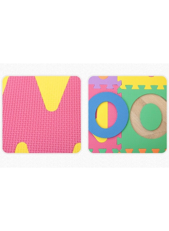 ECVV - Kids Foam Puzzle Floor Play Mat, Alphabet Foam Puzzle Play Mat 10 Tiles Great for Kids to Learn and Play-Interlocking Puzzle Pieces | 30 * 30 * 1cm - Image 1