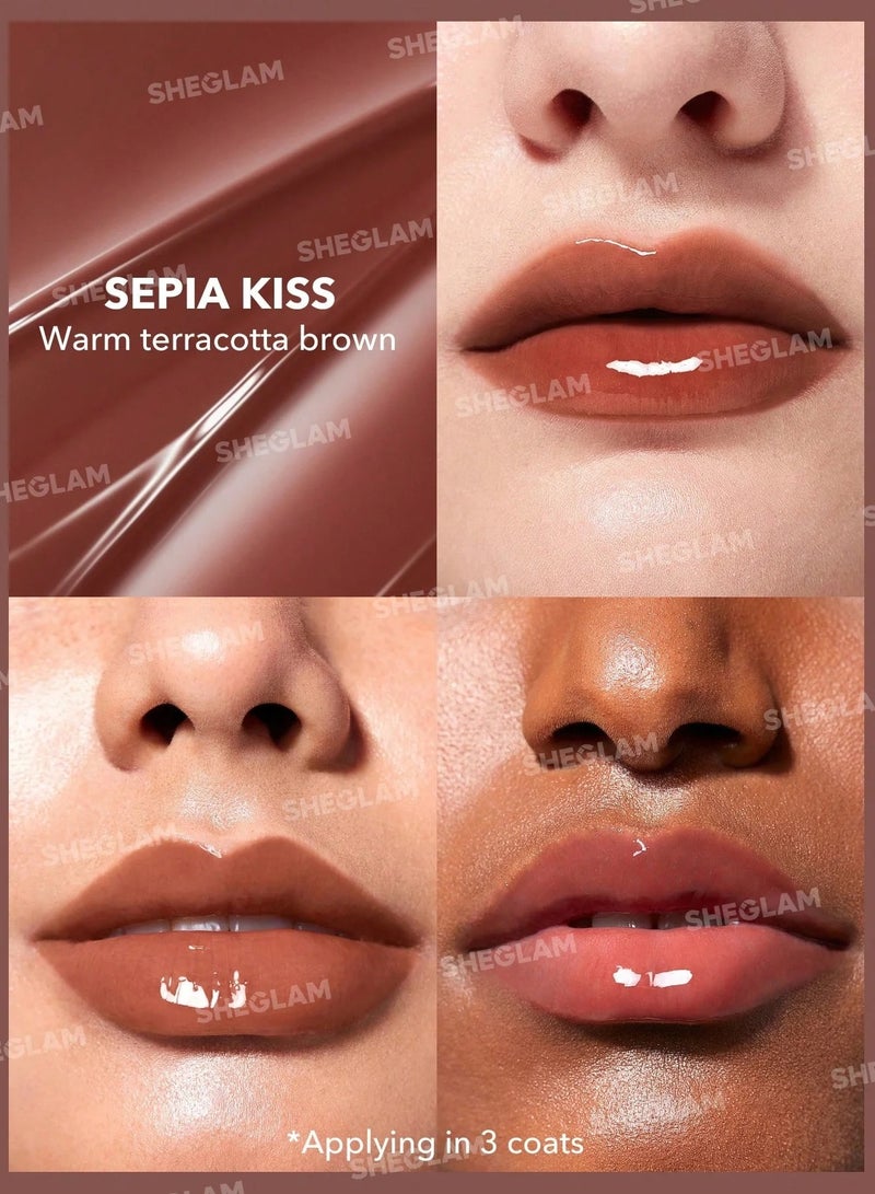 شيجلام Pout-Perfect Shine Lip Plumper-Sepia Ki** - Image 2