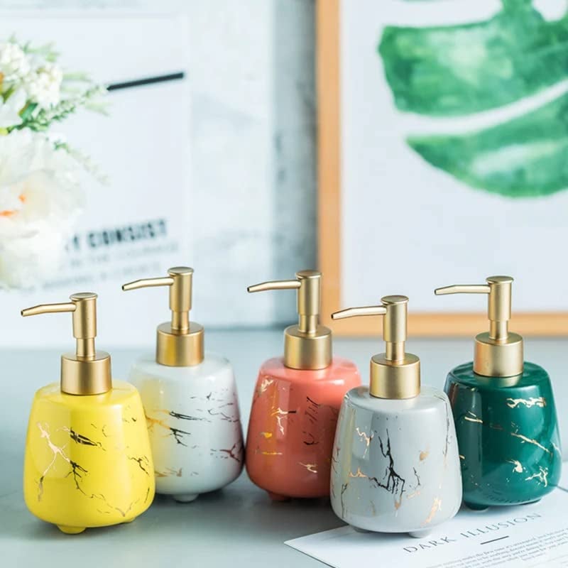 Whizzo Durable Handwash Bottle for Wash Basin Soap Dispenser for Kitchen Shampoo Dispenser for Bathroom Handwash Soap Dispenser Pump Bathroom Accessories Peach 300ML 153 - Image 3
