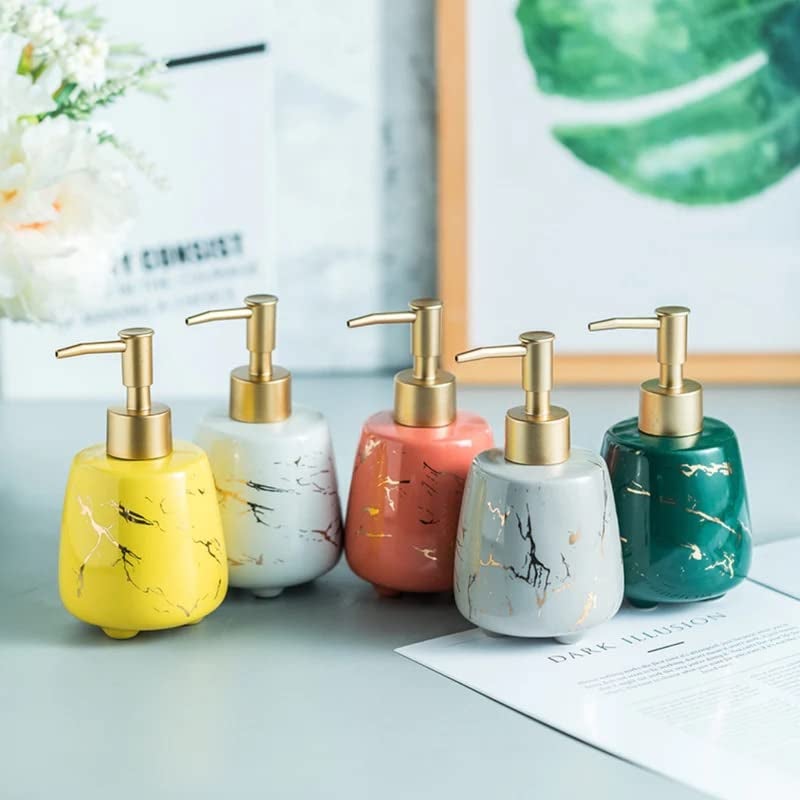 Whizzo Durable Handwash Bottle for Wash Basin Soap Dispenser for Kitchen Shampoo Dispenser for Bathroom Handwash Soap Dispenser Pump Bathroom Accessories Peach 300ML 153 - Image 5