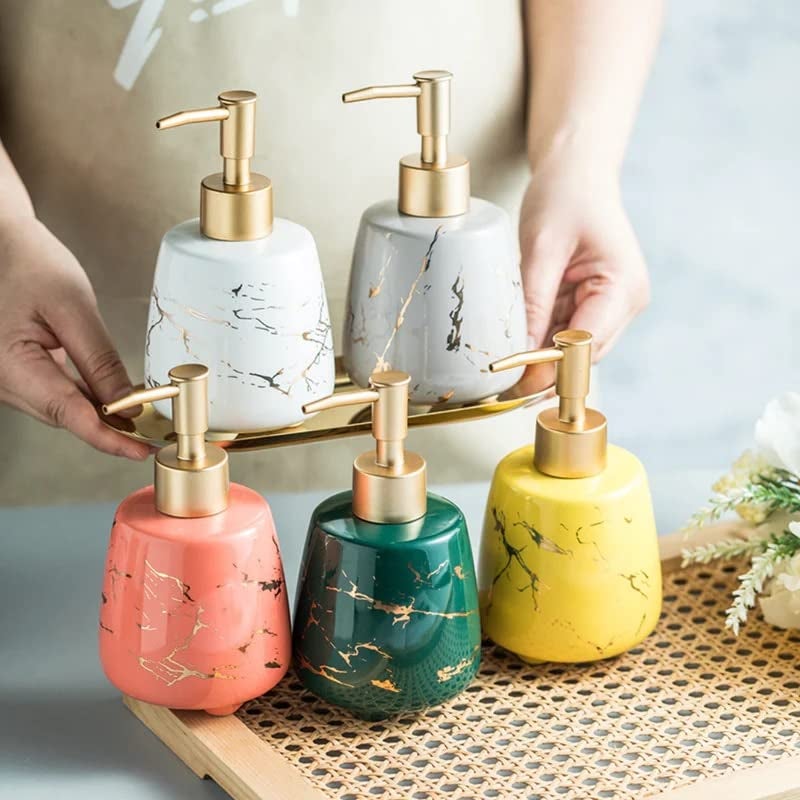 Whizzo Durable Handwash Bottle for Wash Basin Soap Dispenser for Kitchen Shampoo Dispenser for Bathroom Handwash Soap Dispenser Pump Bathroom Accessories Peach 300ML 153 - Image 4