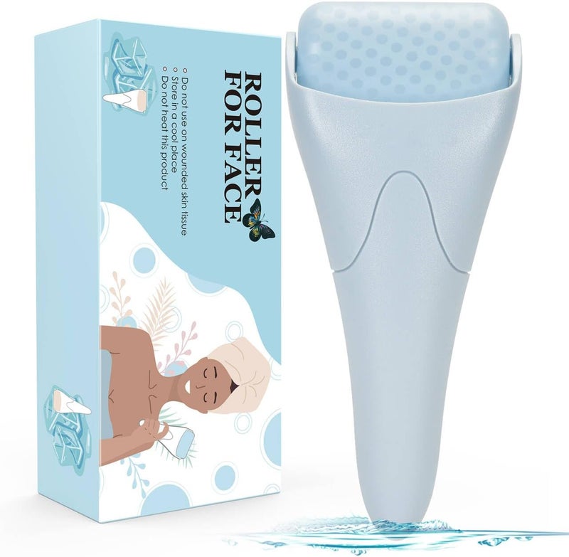 Fronnor Ice Roller for Face,Eyes,Women Gifts Idea,Therapeutic Cooling to Tighten Brighten Complexion and Reduce Wrinkles,Massager Under Eye Puffiness,Migraine and Pain Relidf (Haze Blue) - Image 1
