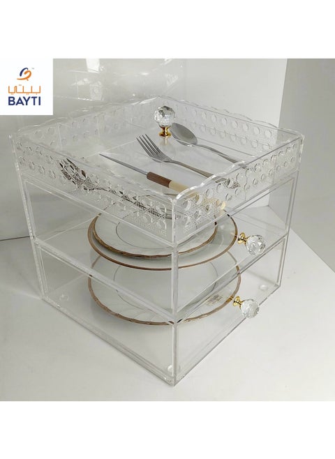 Cannoli BAD 57 Drawer for Plate & Spoon Clear