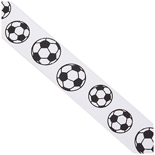 LUV RIBBONS GSO0708-SOC Grosgrain 7/8-Inch Sports Ribbon, 10-Yard, Soccer - Image 5