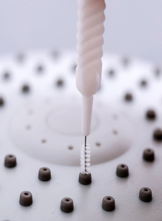 MADHYA Shower Head Cleaning Brush for Small Hole, Multifunctional Shower Head Cleaner Tool Anti-Clogging Nozzle, Showerhead Cleaning Brushes Picks for Pore Gap Household Bathroom, White, Pack of 30 - Image 5