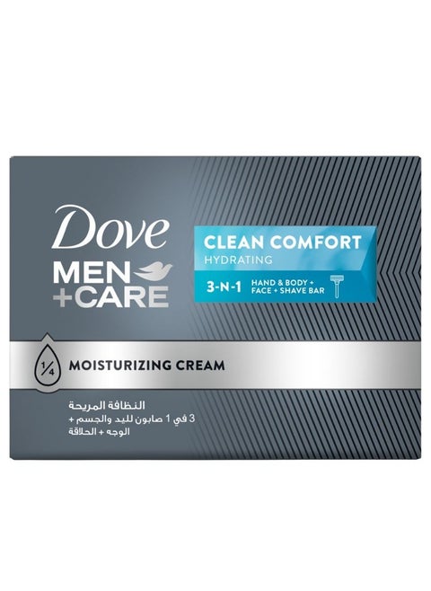 Clean Comfort 3In1 Cleansing Bar With Moisturizing Cream 100g