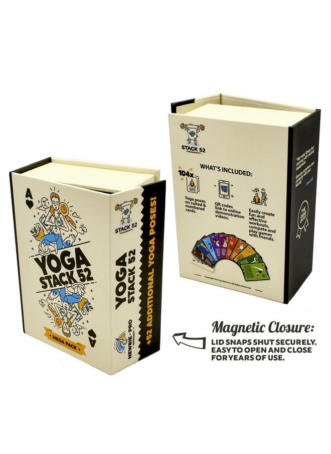 Stack 52 Stack 52 Yoga Exercise Cards: Designed by Certified Yoga Instructor. Video Instructions Included. Beginner to Advanced Poses and Asana Workout Games. Improve Fitness and Flexibility. (Mega Pack)  - Image 3
