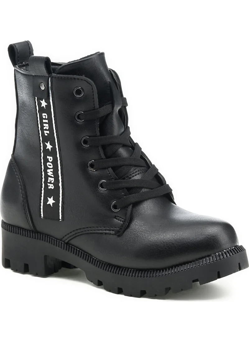 Polaris 617101.F1PR Black Girl Sneaker Boots