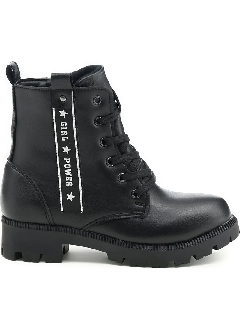 Polaris 617101.F1PR Black Girl Sneaker Boots