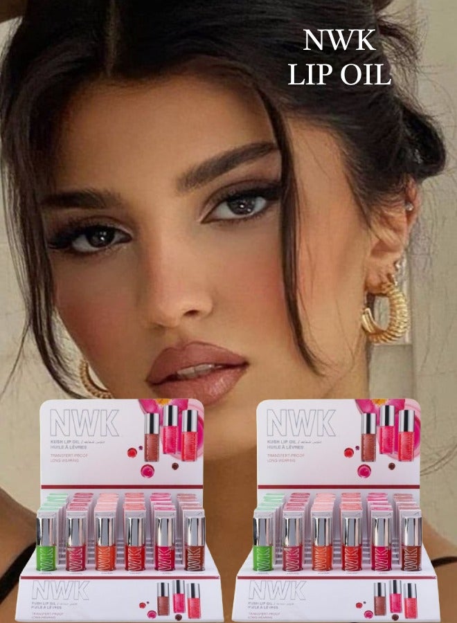 NWK 72 Pieces Lip Oil 6 Colors - Image 1