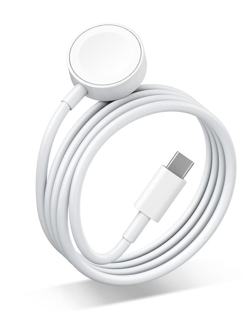 XiaoGiqi Fast Charging USB C Watch Charger Cord Compatible for Watch, Magnetic Watch Charging Cable Compatible for Watch Series 9/8/7/Ultra/Ultra2/SE2/6/5/4/3/2/1/SE1, Type C Cord, 1M  - Image 1