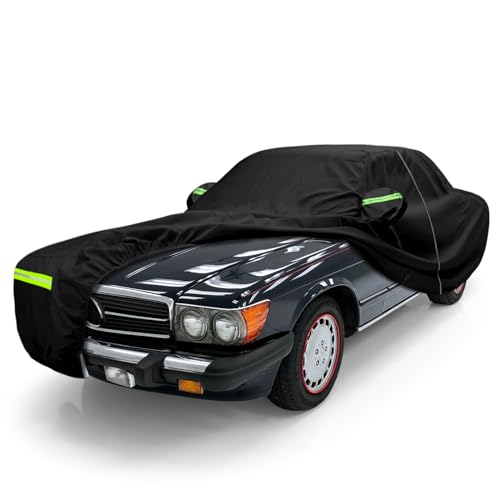 SPORTULI Waterproof Car Covers Replace for 2006-2025 Mercedes Benz S-Class S250 S300 S350 S400 S450, 6 Layers All Weather Car Cover with Zipper Door for Snow Rain Dust Hail Protection (S-Class) - Image 1