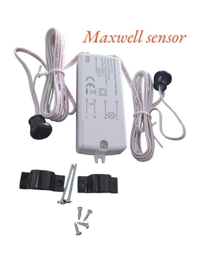 MAXWELL Plastic Double Door AC Wardrobe Sensor Door On Lights ON,Door Off Lights Off - Image 5