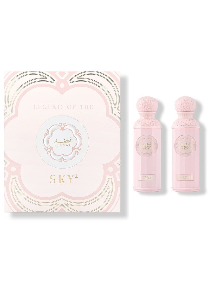 قصة ليجند أوف ذا سكاي فور هير سِت – 2×90مل عطور (إلورا وسورا) - Image 4