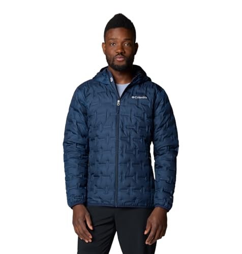 Columbia Mens Delta Ridge II Down Hooded Jacket Collegiate Navy Small - Image 3