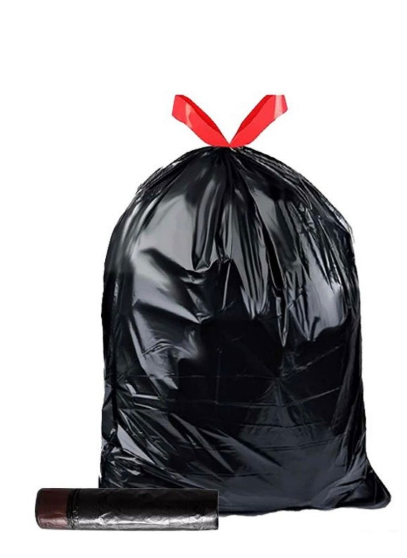 ECO Plastic - 2 Pack Of ECO Plastic Drawstring Garbage Bag 10 pieces Black 75x103cm Extra Strong (M) - Image 1