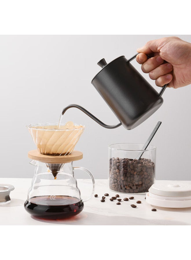Cliton Electric Coffee Grinder Hand Crank Coffee Bean Grinder Manual Coffee Maker Filter Cup Hand Drip Kettle Coffee Scale Set - Image 3