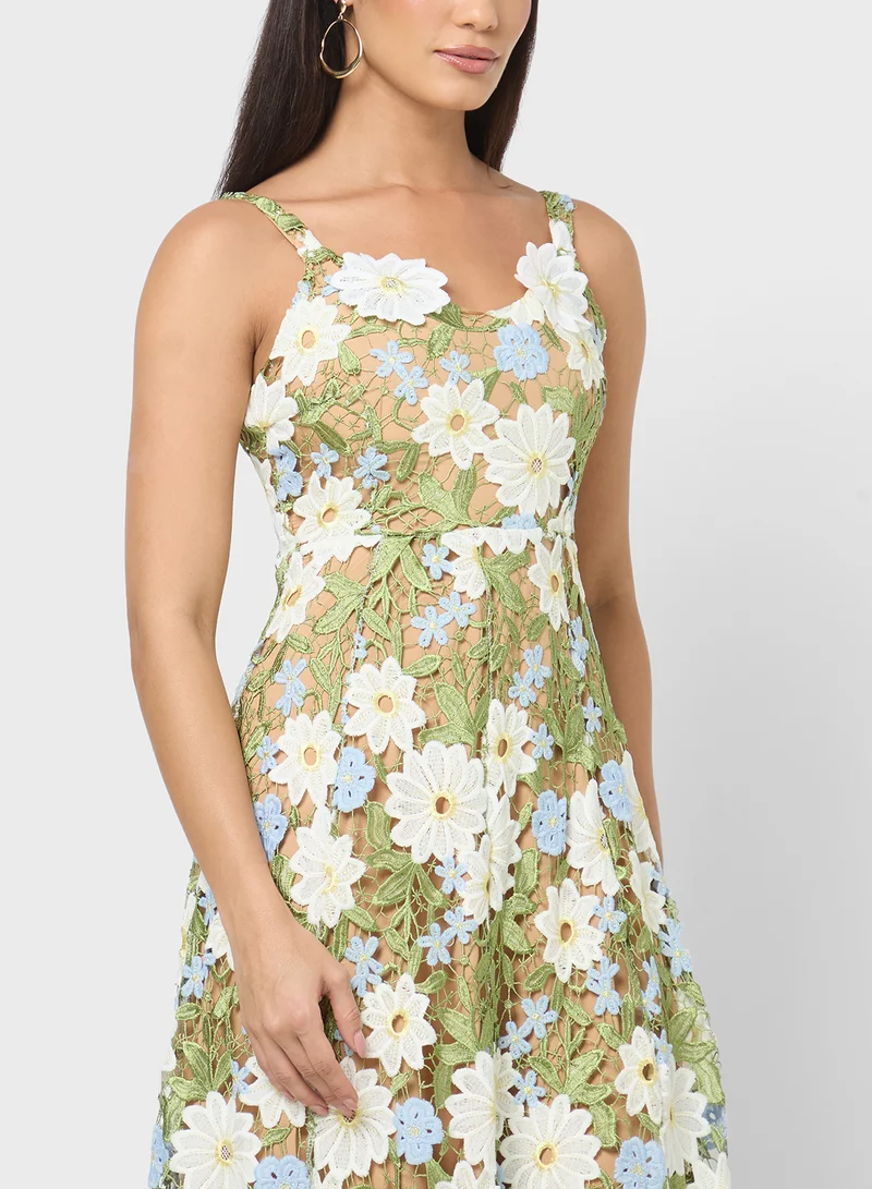 Ella Limited Edition 3D Floral Dress