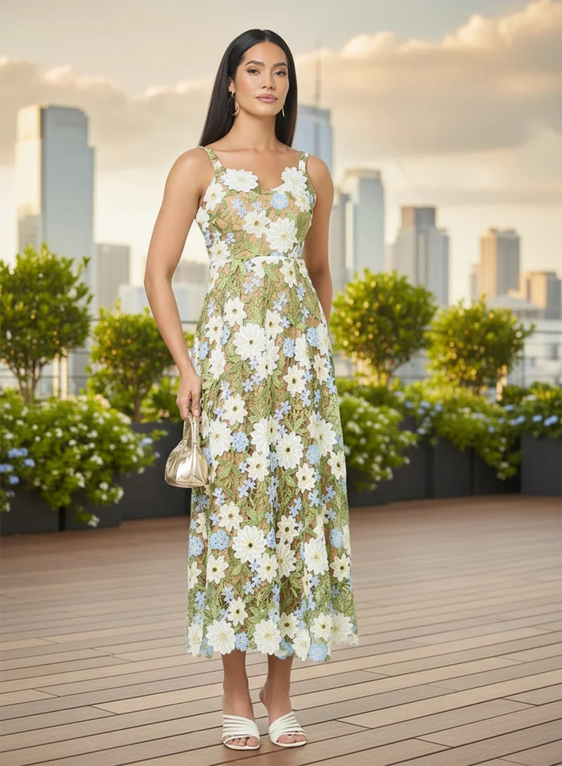 Ella Limited Edition 3D Floral Dress